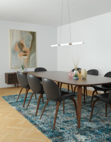 Akari 48-in Brushed Nickel LED Linear Pendant, Kuzco (LP18648-BN 48PYV)