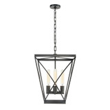 Alora Lighting Lattice Pendant, 4-Light, Urban Bronze, 21.13"H PD309616UB