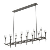 Salita Linear Chandelier, 14-Light, Urban Bronze, Clear Crystal, 66.25"L (LP314377UBCC 706TNPV)