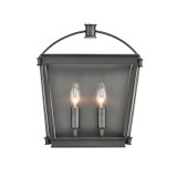 Manor Wall Sconce, 2-Light, Urban Bronze, 13.75"H WV312202UB