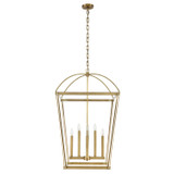 Manor Pendant, 8-Light, Vintage Brass, 24"W PD312224VB