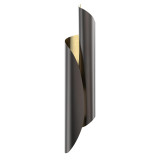 Alora Lighting Parducci Wall Sconce, 2-Light, Urban Bronze, Light Brass, 26.63"H 