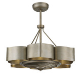 Stockholm Fandelier, 6-Light, Silver Patina, 31"W Savoy House (39-FD-125-53 AHU0Y)