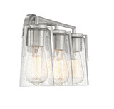 Sacremento Bath Vanity Light, 3-Light, Satin Nickel, Glass Shade, 24"W (8-7045-3-SN AHVWZ)