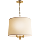 Westport Large Hanging Shade, 4-Light, Soft Brass, Linen Shade, 23"W (BBL 5030SB-L 22TEJ)
