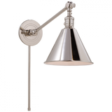 Boston Library Wall Sconce, 1-Light, Polished Nickel, 11"H (SL 2922PN 28VTW)