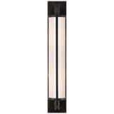 Keeley Bathroom Wall Sconce, 2-Light, Pivoting, Bronze, White Glass, 20.75"H (TOB 2031BZ-WG 2CUJ9)