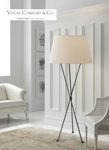 Lebon Floor Lamp, 1-Light, Aged Iron, Linen Shade, 62.25"H (ARN 1027AI-L 2R60U)