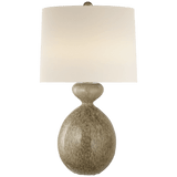 Visual Comfort & Co. Signature Collection Gannet Table Lamp, 1-Light, Marbleized Sienna, Linen Shade, 29.25"H (ARN 3606MS-L 2K3QA) 