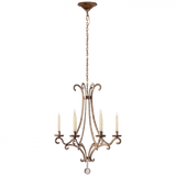Visual Comfort & Co. Signature Collection Oslo Chandelier, 6-Light, Gilded Iron, 23.25"W (CHC 1552GI-CG 2JZUD) 