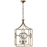 Visual Comfort & Co. Signature Collection Gramercy Medium Hanging Lantern, 4-Light, Gilded Iron, 29"H (CHC 2186GI 2MYG7) 