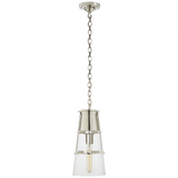 Robinson Pendant, 1-Light, Polished Nickel, Clear Glass, 7.5"W (TOB 5752PN-CG 2V5P7)