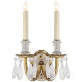 Visual Comfort & Co. Signature Collection Elizabeth Wall Sconce, 2-Light, Gilded Iron, 14.5"H (TOB 2236GI 2G220) 