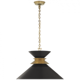 Alborg Stacked Pendant, 1-Light, Antique Burnished Brass, Matte Black Shade, 24"W (CHC 5245AB-BLK CLU7G)
Visual Comfort & Signature Collection