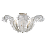 Calais Semi-Flush, 6-Light, Burnished Silver Leaf, Clear Glass, 26"W (NW 4051BSL-CG 2R25A)