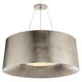Halo Medium Hanging Shade, 3-Light, Burnished Silver Leaf, 25"H (BBL 5090BSL CHYDG)
