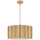 Markos Drum Shade Pendant, 4-Light, Gild, 26"W (AH 5215G-FA CLV60)