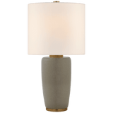 Visual Comfort & Co. Signature Collection Chado Table Lamp, 1-Light, Shellish Gray, Linen Shade, 31.25"H (BBL 3601SHG-L CLW3R) 