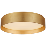 Shaw Flush Mount, LED, Gild, White Glass, 17"W (S 4043G CQ2NY)