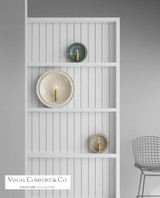Visual Comfort & Co. Signature Collection Leeds Wall Sconce, 1-Light, Round, Shellish Gray, 8.25"H (CS 2605SHG CM103) 