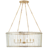 Cadence Chandelier, 6-Light, Hand-Rubbed Antique Brass, 36.5"W (S 5670HAB-AM CTZFK)