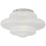 Visual Comfort & Co. Signature Collection Tableau Medium Flush Mount, 1-Light, Polished Nickel, 15"W (KW 4271PN-VG CLX35) 