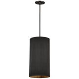 Visual Comfort & Co. Signature Collection Rivers Medium Fluted Pendant, 2-Light, Bronze, Over All Height 55.5" (S 5116BZ CU49W) 