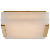 Covet Small Flush Mount, 1-Light, LED, Antique-Burnished Brass, Alabaster Shade, 8.25"W (KW 4114AB-ALB CPTYF)