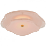 Visual Comfort & Co. Signature Collection Leighton Layered Flush Mount, 1-Light, LED, Soft Brass, 14"W (KS 2064SB-BLS CU2CH) 