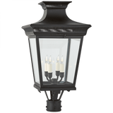 Visual Comfort & Co. Signature Collection Elsinore Medium Hanging Lantern, 4-Light, Black, 26.2"H (CHO 7055BLK-CG CLZ3C) 