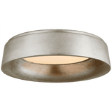 Visual Comfort & Co. Signature Collection Halo Flush Mount, LED, Burnished Silver Leaf, 17.5"W (BBL 4096BSL CPVVP) 