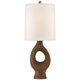 Capra Table Lamp, 1-Light, Chalk Burnt Gold, Linen Shade, 29"H (ARN 3641BG-L CPVWK)