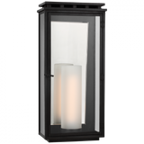 Cheshire 3/4 Outdoor Wall Lantern, 1-Light, Aged Iron, Clear Glass, 23.75"H (CHO 2606AI-CG CQ1NW)