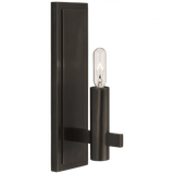 Visual Comfort & Co. Signature Collection Sonnet Petite Single Sconce, 1-Light, Bronze, 10"H (CHD 2630BZ CU3AM) 