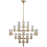 Visual Comfort & Co. Signature Collection Sonnet Large Chandelier, 30-Light, Antique-Burnished Brass, 42"W (CHC 5632AB-CG CU2FD) 