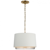 Sydney Small Pendant, 1-Light, White, 10"H (S 5121WHT/CG CU3CU)