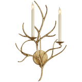 Visual Comfort & Co. Signature Collection Branch Wall Sconce, 2-Light, Gilded Iron, 22.75"H (CHD 2470GI 2JVWW) 