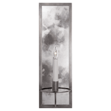 Visual Comfort & Co. Signature Collection Regent Wall Sconce, 1-Light, Rectangular, Antique Nickel, 17.5"H (NW 2115AN 2N4E1) 