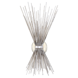 Strada Wall Sconce, 2-Light, Burnished Silver Leaf, 19.5"H (KW 2070BSL 2R423)