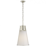 Robinson Pendant, 1-Light, Polished Nickel, White Glass, 11.75"W (TOB 5753PN-WG 2V5PK)