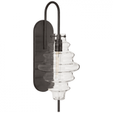 Visual Comfort & Co. Signature Collection Tableau Wall Sconce, 1-Light, Bronze, Clear Glass, 17.5"H (KW 2270BZ-CG CHVG3) 