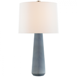 Athens Table Lamp, 1-Light, Polar Blue Crackle, Linen Shade, 32.5"H (BBL 3901PBC-L CLX5X)