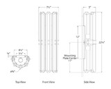 Visual Comfort & Co. Signature Collection Bonnington Wall Sconce, 2-Light, Polished Nickel, Crystal, 22"H (ARN 2125PN CM00W) 