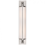 Keeley Bathroom Wall Sconce, 2-Light, Pivoting, Polished Nickel, White Glass, 20.75"H (TOB 2031PN-WG 2CUJD)