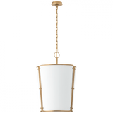 Hastings Pendant, 3-Light, Hand-Rubbed Antique Brass, 17.75"W (S 5647HAB-WHT CTZFH)