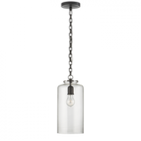 Katie Pendant, 1-Light, Cylinder, Bronze, Clear Glass, 7"W (TOB 5226BZ/G3-CG 2N3DX)
