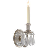 Elizabeth Wall Sconce, 1-Light, Burnished Silver Leaf, 16.75"H (TOB 2235BSL 2G21X)