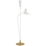 Visual Comfort & Co. Signature Collection Austen Floor Lamp, 2-Light, Matte White, 70.25"H (ARN 1712WHT CHTJK) 