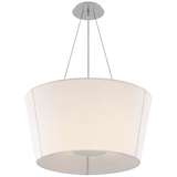 Visual Comfort & Co. Signature Collection Hoop Pendant, 2-Light, Soft Silver, 26"W (BBL 5115SS-L CM03E) 