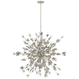 Farfalle Chandelier, 18-Light, Burnished Silver Leaf, 40"W (JN 5502BSL CTXJE)